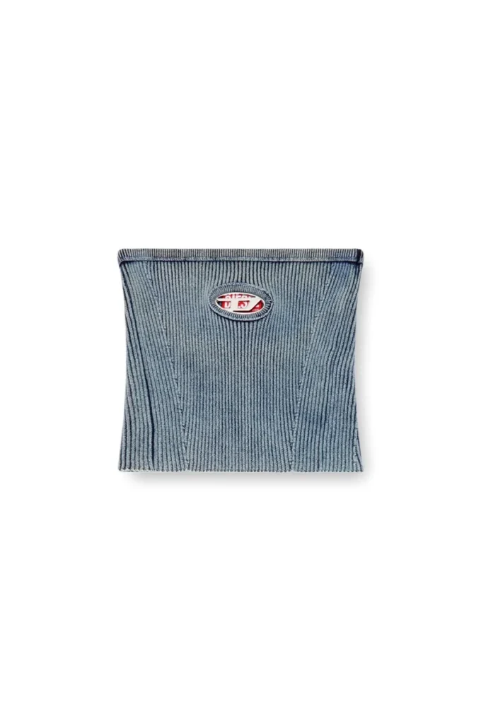 m-clarksvillex-c Top a fascia in maglia a costine con Oval D