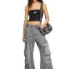 m-clarksvillex-c Top tubino in maglia con logo ritagliato