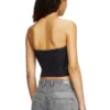 m-clarksvillex-c Top tubino in maglia con logo ritagliato