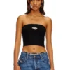 m-clarksvillex Top a fascia con placca con logo