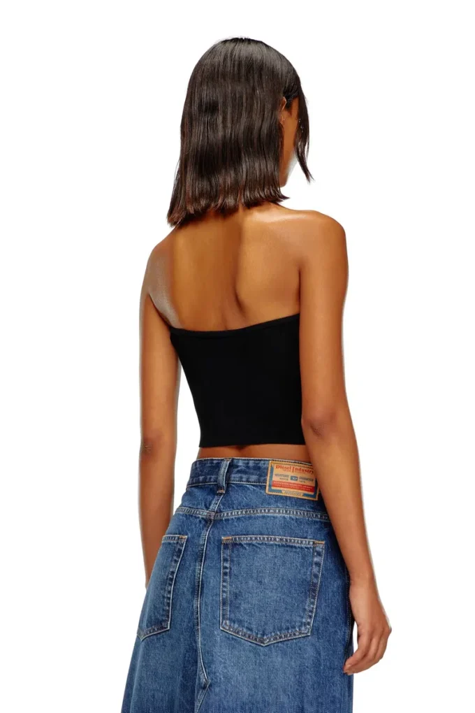 m-clarksvillex Top a fascia con placca con logo