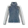 m-estrella Cardigan con zip e fasce sportive