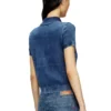 m-fenny Cardigan-camicia indaco con logo Phoenix m-fenny Cardigan-camicia indaco con logo Phoenix