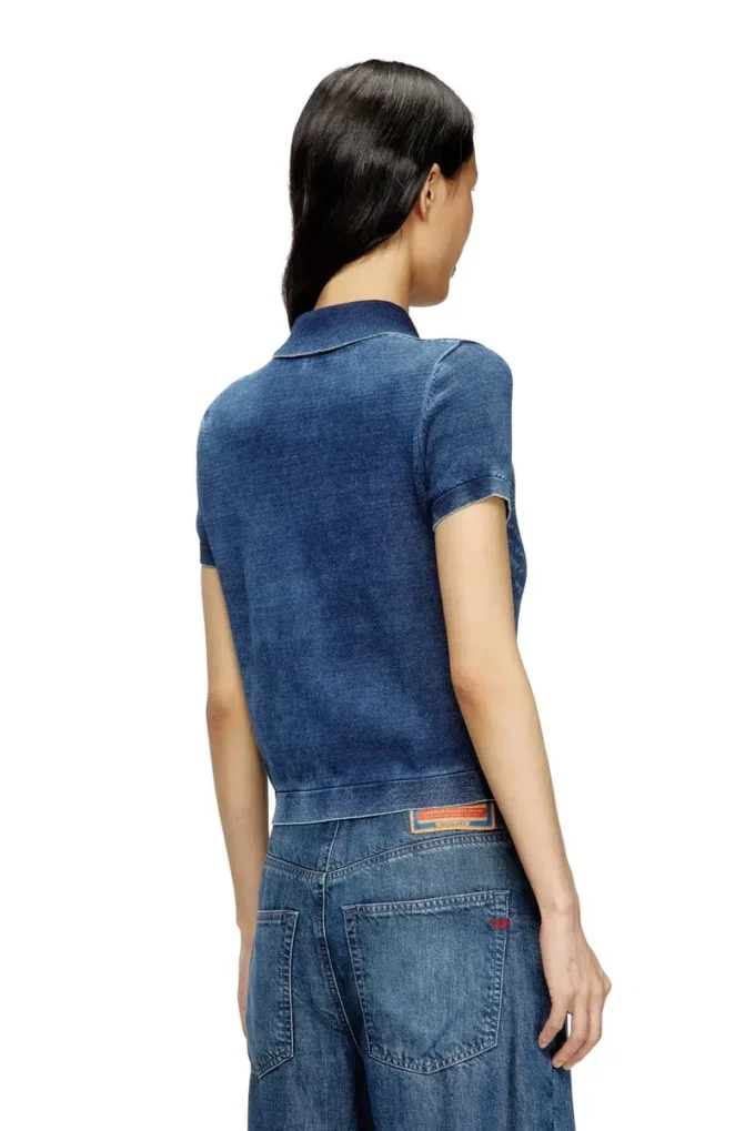 m-fenny Cardigan-camicia indaco con logo Phoenix m-fenny Cardigan-camicia indaco con logo Phoenix