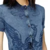m-fenny Cardigan-camicia indaco con logo Phoenix m-fenny Cardigan-camicia indaco con logo Phoenix