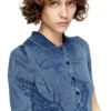 m-fenny-drs Abito midi polo in maglia effetto denim