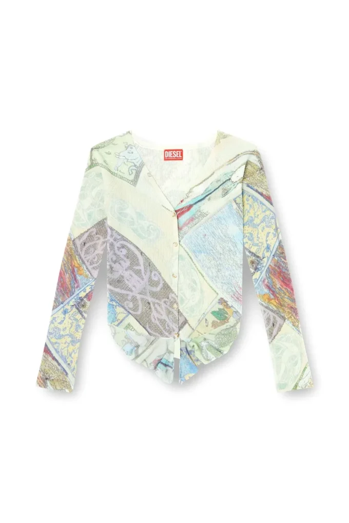 m-fiorina Cardigan corto con stampa medievale m-fiorina Cardigan corto con stampa medievale