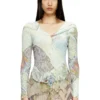m-fiorina Cardigan corto con stampa medievale m-fiorina Cardigan corto con stampa medievale
