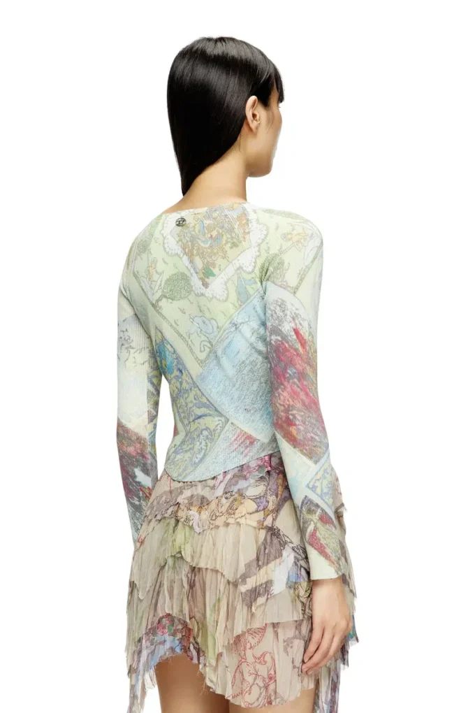 m-fiorina Cardigan corto con stampa medievale m-fiorina Cardigan corto con stampa medievale