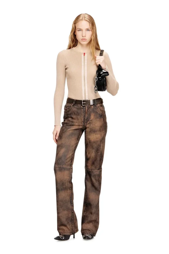 m-gilde Cardigan con zip in cotone a costine m-gilde Cardigan con zip in cotone a costine