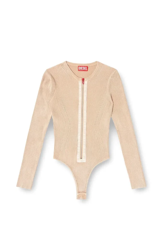m-gilde Cardigan con zip in cotone a costine m-gilde Cardigan con zip in cotone a costine