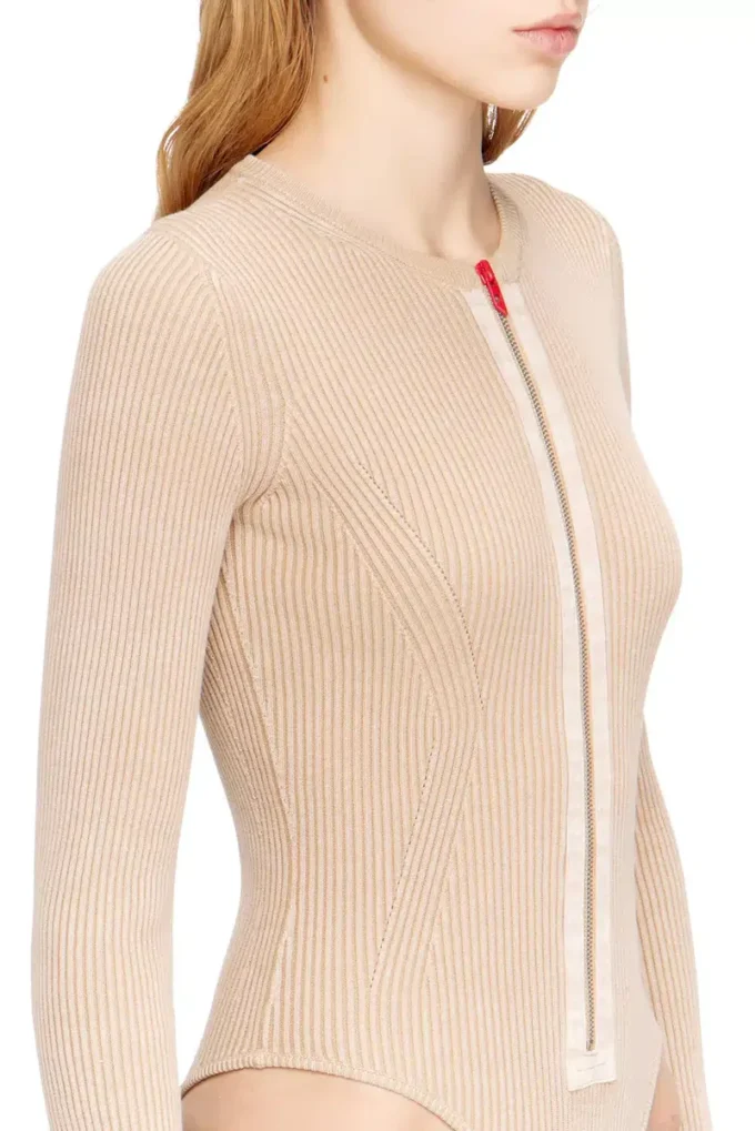 m-gilde Cardigan con zip in cotone a costine m-gilde Cardigan con zip in cotone a costine