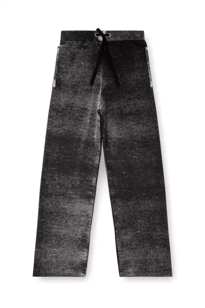 m-honorine Pantaloni da tuta in maglia di lana con stampa rovesciata m-honorine Pantaloni da tuta in maglia di lana con stampa rovesciata