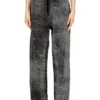 m-honorine Pantaloni da tuta in maglia di lana con stampa rovesciata m-honorine Pantaloni da tuta in maglia di lana con stampa rovesciata