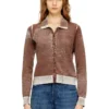 m-loren Cardigan con stampa sfumata sul rovescio m-loren Cardigan con stampa sfumata sul rovescio