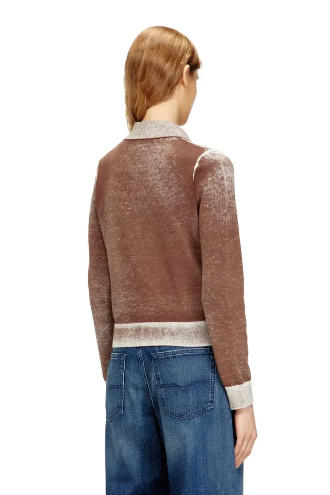 m-loren Cardigan con stampa sfumata sul rovescio m-loren Cardigan con stampa sfumata sul rovescio