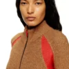 m-louise Cardigan in misto alpaca con inserti a contrasto