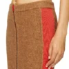 m-lousi Gonna midi in alpaca con zip frontale