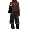 m-marcellette Maglione con mezza zip effetto consumato