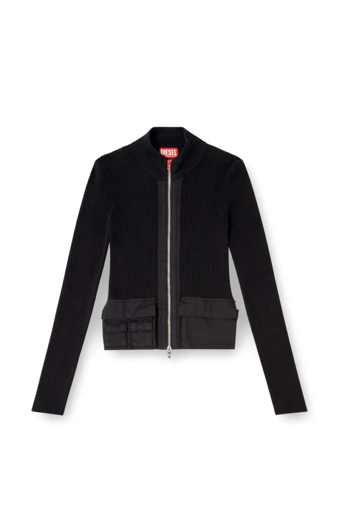 m-melissa Cardigan a costine con tasche cargo m-melissa Cardigan a costine con tasche cargo
