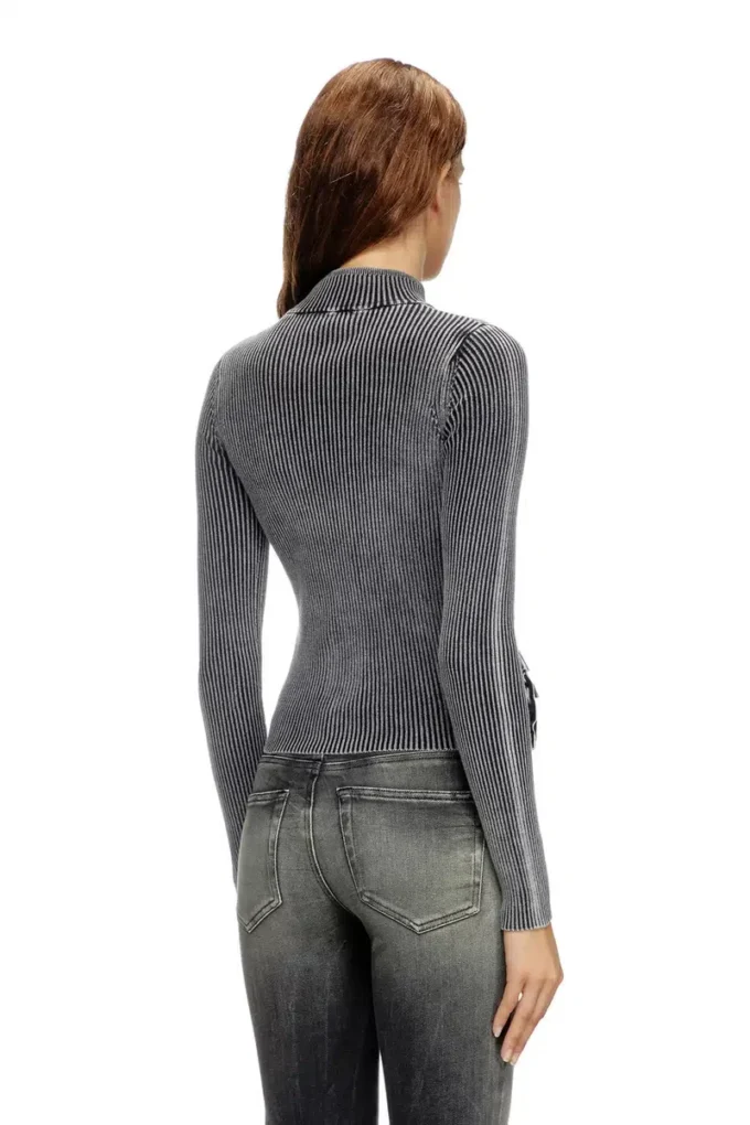 m-melissa Cardigan con zip e tasche cargo in denim m-melissa Cardigan con zip e tasche cargo in denim