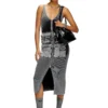 m-melti Abito midi in maglia con tasche a contrasto m-melti Abito midi in maglia con tasche a contrasto