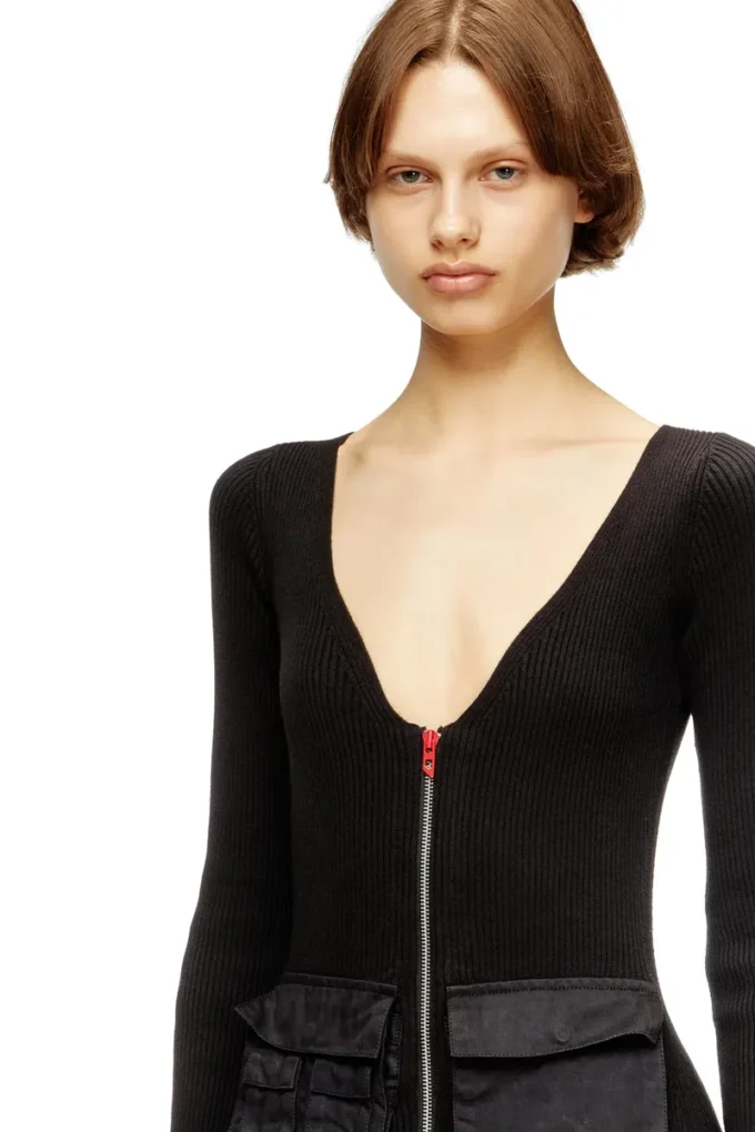 m-melti-ls Abito midi a costine con tasche cargo m-melti-ls Abito midi a costine con tasche cargo
