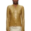m-millo Cardigan a coste con effetto lucido