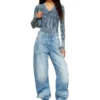 m-milmo Maglione in filato denim con effetto lucido m-milmo Maglione in filato denim con effetto lucido