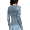 m-milmo Maglione in filato denim con effetto lucido m-milmo Maglione in filato denim con effetto lucido