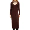 m-oloni Abito midi in lana con intarsio m-oloni Abito midi in lana con intarsio