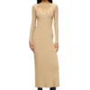 m-oloni Abito midi in lana con intarsio m-oloni Abito midi in lana con intarsio