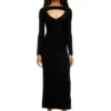 m-oloni Abito midi in lana con intarsio m-oloni Abito midi in lana con intarsio