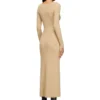 m-oloni Abito midi in lana con intarsio m-oloni Abito midi in lana con intarsio