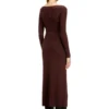 m-oloni Abito midi in lana con intarsio m-oloni Abito midi in lana con intarsio