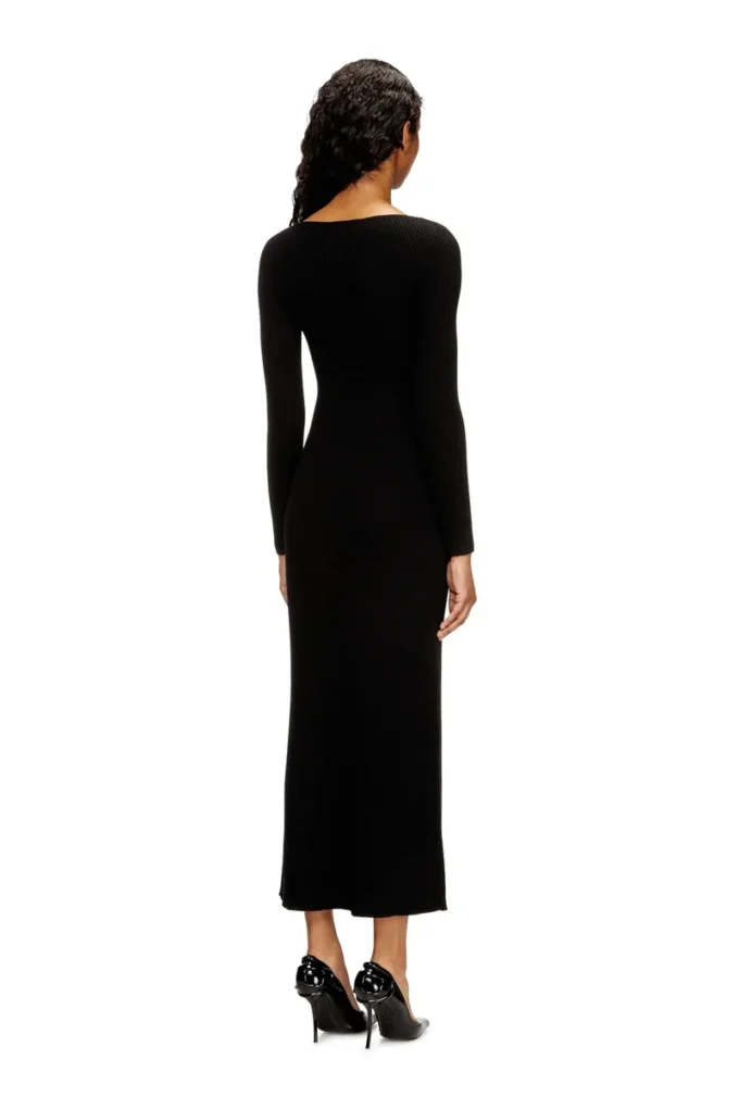 m-oloni Abito midi in lana con intarsio m-oloni Abito midi in lana con intarsio