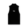 m-onervax-top Top a collo alto in maglia a costine m-onervax-top Top a collo alto in maglia a costine
