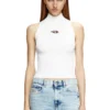 m-onervax-top Top a collo alto in maglia a costine m-onervax-top Top a collo alto in maglia a costine