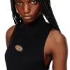m-onervax-top Top a collo alto in maglia a costine m-onervax-top Top a collo alto in maglia a costine