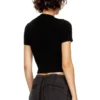 m-valari-ss Maglione a maniche corte con Oval D in metallo m-valari-ss Maglione a maniche corte con Oval D in metallo
