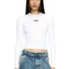 m-valari Top in misto viscosa a costine con Oval D