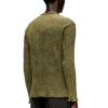 Maglia Henley in jersey a costine larghe trattato