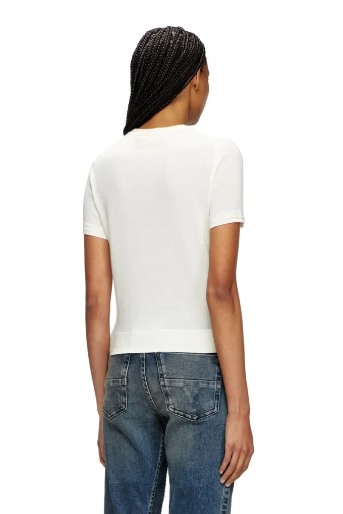 Maglione a maniche corte in lana m-aline