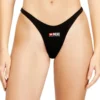 micro-punchy-d-core-3pack Confezione da 3 tanga in cotone elasticizzato con logo