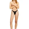 micro-punchy-d-core-3pack Confezione da 3 tanga in cotone elasticizzato con logo