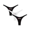 micro-punchy-d-core-3pack Confezione da 3 tanga in cotone elasticizzato con logo