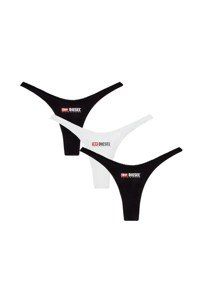 micro-punchy-d-core-3pack Confezione da 3 tanga in cotone elasticizzato con logo