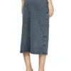 o-alline Gonna midi in jersey effetto denim o-alline Gonna midi in jersey effetto denim