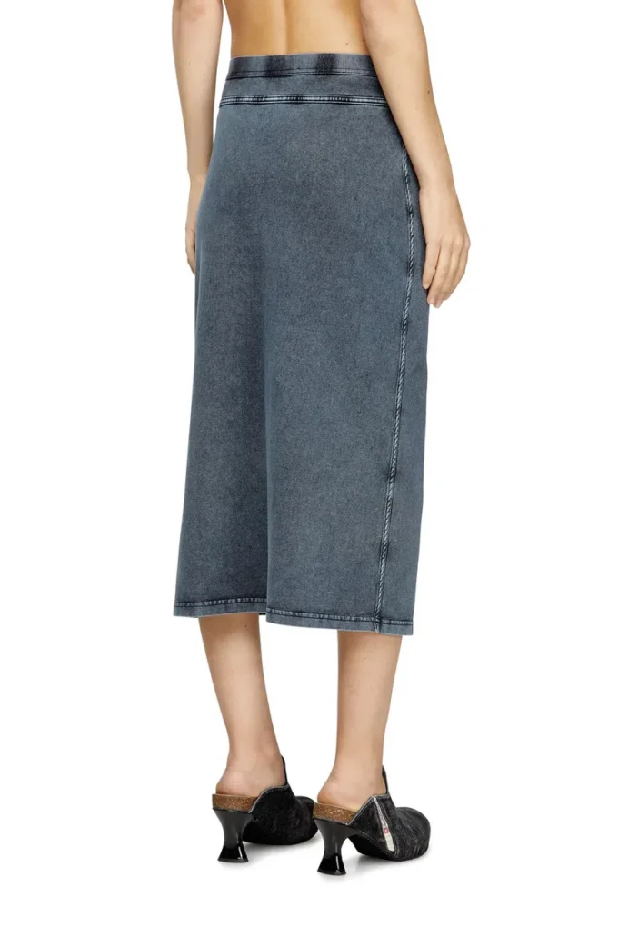 o-alline Gonna midi in jersey effetto denim o-alline Gonna midi in jersey effetto denim