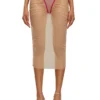 o-lyla Gonna midi trasparente in tulle arricciato o-lyla Gonna midi trasparente in tulle arricciato